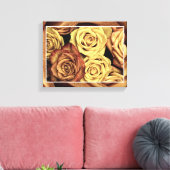Roos omgepakt Canvas Afdruk (Insitu (Woonkamer))