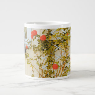 Roos omhuld venster in Gavle Grote Koffiekop