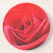 Roos Onderzetters Rood roodroze touwtje (Voorkant)