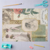 Roos ontkoppelen Floral Emma Book Ephemera Tissuepapier (Craft)