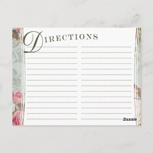  Roos Ontvangkaarten Briefkaart (Achterkant)