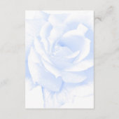 Roos ontwerp blauw gekleurde bruiloft receptie informatiekaartje (Achterkant)