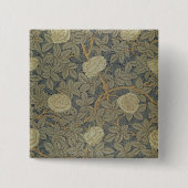 "Roos"-ontwerp Vierkante Button 5,1 Cm (Voorkant)