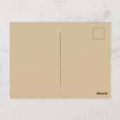  Roos op Antiek papier Briefkaart (Achterkant)