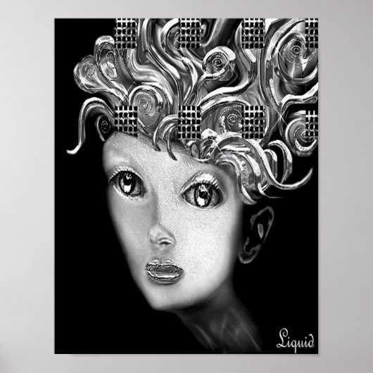 Roos op Canvas Poster (Voorkant)