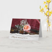 Roos op de gewelddadige sympathiekaart kaart (Gele Bloem)