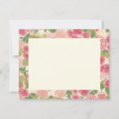 Roos op maat gemaakt notitiekaartje (Achterkant)