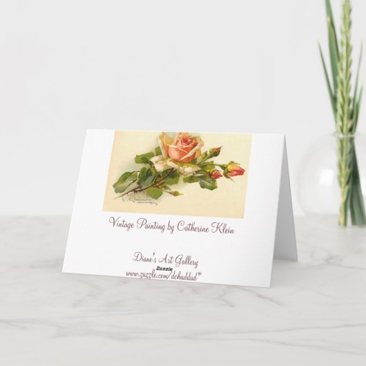 Roos op moederdag - Kaart (Achterkant)