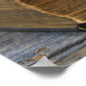 roos op oud boek poster (Hoek)