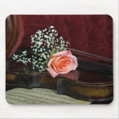 Roos op oud geweld muismat (Voorkant)