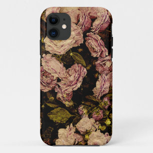  roos op oud papier - i-telefoongeval iPhone 11 hoesje