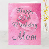 Roos op Roos Happy 80th Verjaardag Kaart voor Mam (Gele Bloem)