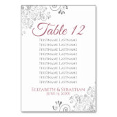 Roos op witte wedloop kaart (Voorkant)