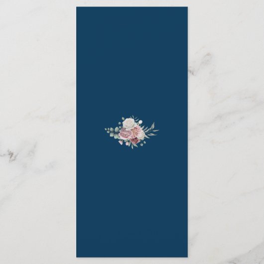  Roos op zee Menu (Achterkant)