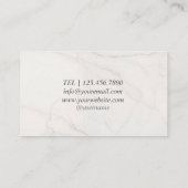  roos oranje klink, penseelstreken visitekaartje (Achterkant)