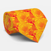 roos oranje stropdas (Opgerold)