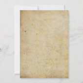  Roos Ornament Perkament 50e Verjaardag Kaart (Achterkant)