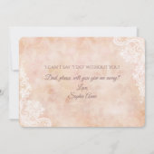  Roos oud papier geeft me weg Kaart (Achterkant)