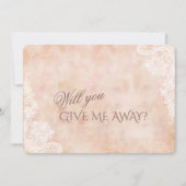  Roos oud papier geeft me weg Kaart (Voorkant)