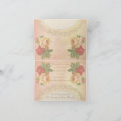  Roos Ovaal Foto Lijst Sympathie Dank u N Bedankkaart (Binnen)