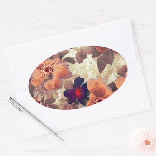  Roos Ovale Sticker (Envelop)