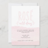 Roos - Overdag Waterverf cocktailparty uitnodiging (Voorkant)