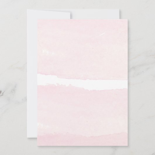 Roos - Overdag Waterverf cocktailparty uitnodiging (Achterkant)