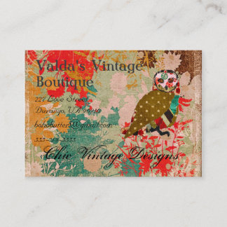 Roos Owl Boho Visitekaartjes
