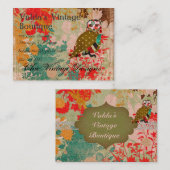 Roos Owl Boho  Visitekaartjes (Voorkant / Achterkant)