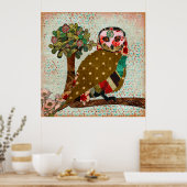 Roos Owl Dreamweaver Day Vintage Poster (Keuken)