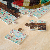 Roos Owl Floral Puzzle Legpuzzel (Zijkant)