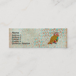 Roos Owl Floral Visitekaartjes