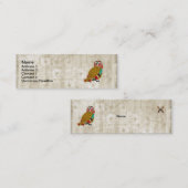 Roos Owl Whitewash Floral  Visitekaartjes (Voorkant / Achterkant)