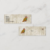 Roos Owl Whitewash Floral  Visitekaartjes (Voorkant / Achterkant)