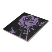 "Roos Paars" Keukentuin keramische tegel Tegeltje (Zijkant)