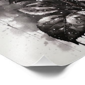 ROOS - PAARSE FOTO AFDRUK (Hoek)