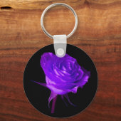 roos "Paarse gloed" Sleutelhanger (Voorkant)