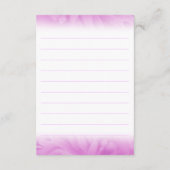 Roos paarse roze begrafenis deelt je herinneringsk informatiekaartje (Achterkant)