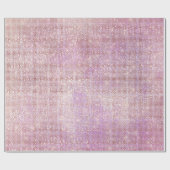 Roos Paarse Vonk Bridal Blush 16e bruiloft Cadeaupapier (Vlak)