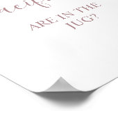 Roos Pacifiers Baby shower spel voetstuk teken Poster (Hoek)