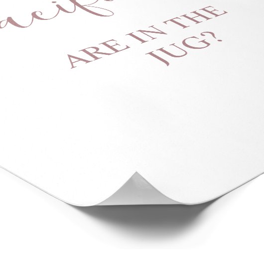 Roos Pacifiers Baby shower spel voetstuk teken Poster (Hoek)