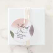 Roos, pagina's en druiven Dank u Vrijgezellenfeest Bedankjes Labels (In situ)