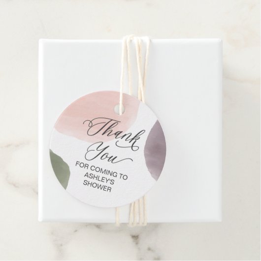 Roos, pagina's en druiven Dank u Vrijgezellenfeest Bedankjes Labels (In situ)