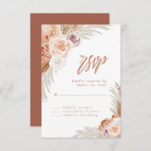 Roos Pampas Terracotta Boho Wedding