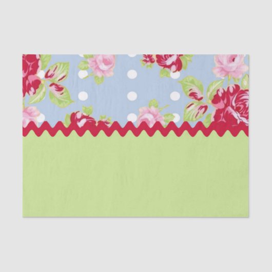 Roos papier voor weefselrek (Voorkant)