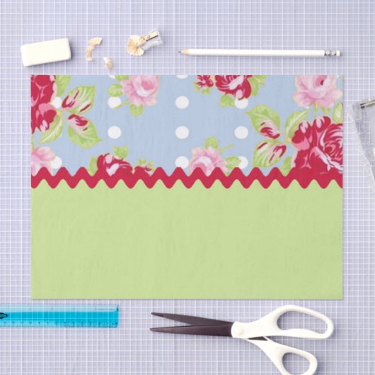 Roos papier voor weefselrek (Craft)