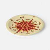 Roos Papieren Bordje (Gekanteld)