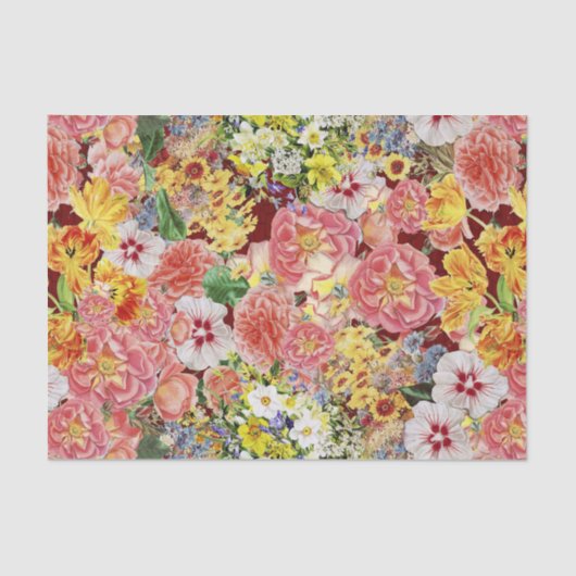 Roos Parade Garden Party Tissuepapier (Voorkant)