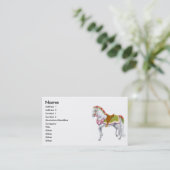 Roos Parade Horse Visitekaartje (Staand voorkant)