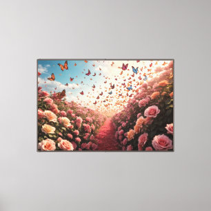 Roos Paradijs Canvasprint Canvas Afdruk